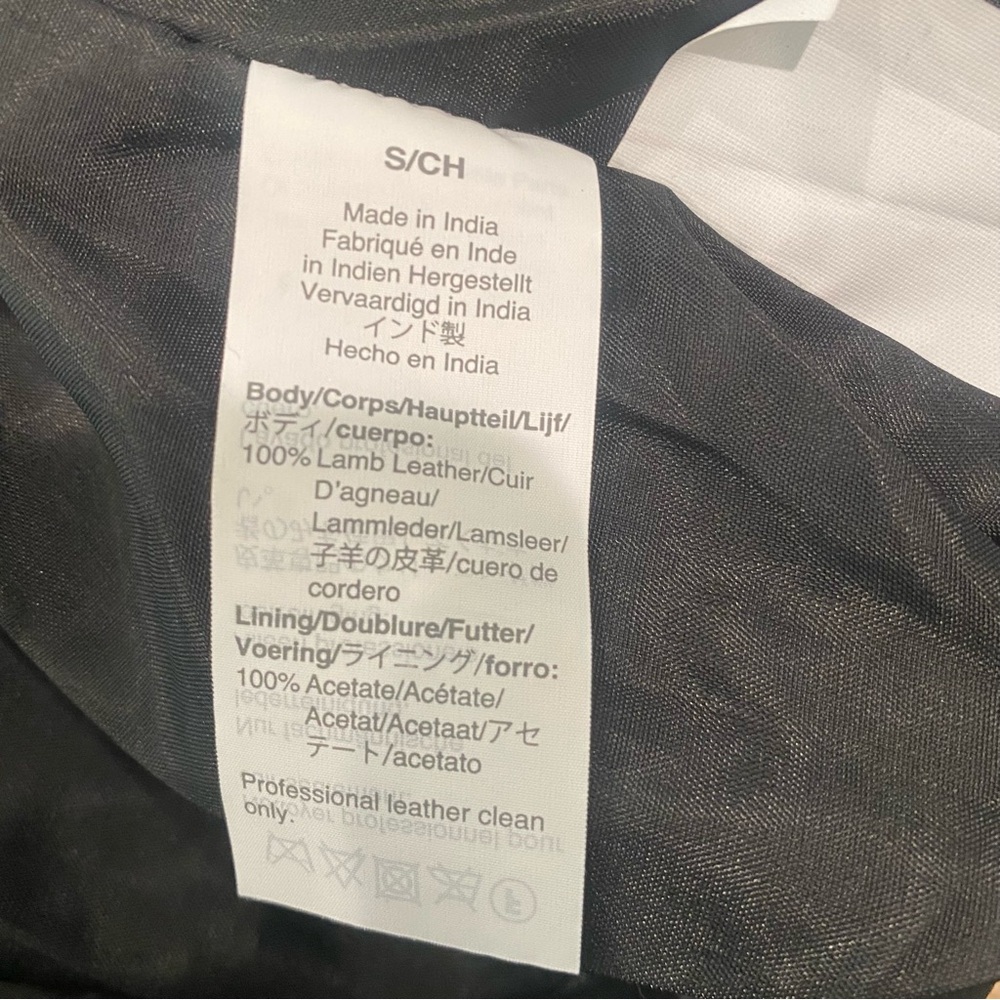 MADEWELL THE WASHED LEATHER MOTORCYCLE JACKET BIKER BLACK SIZE SMALL MOTO - Picture 6 of 7
